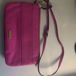 HOT pink Kate spade cross body purse!